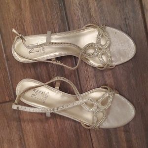 Marinelli Gold Bling Dress Shoe
